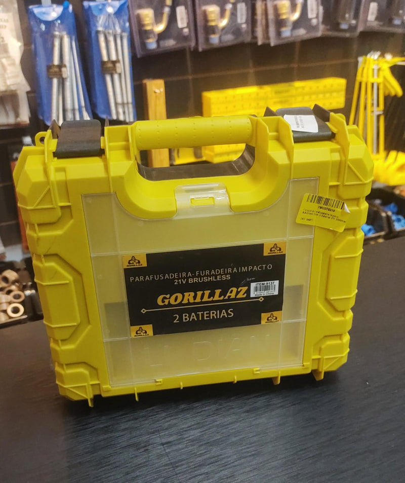 Parafusadeira - furadeira GORILLAZ 21V 2 BATERIAS.