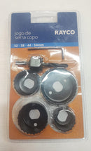 Jogo de serra copo RAYCO 32 38 44 54 MM