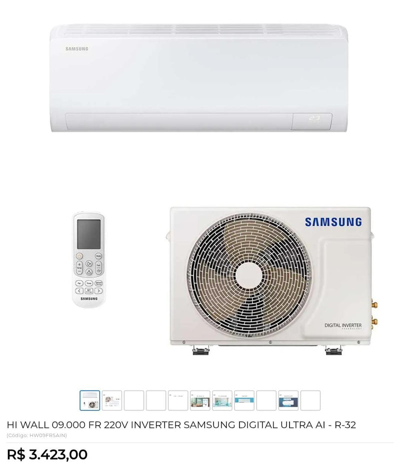 ΗΓWALL O9.000 FR220V INVERTERSAMSUNG DIGITAL ULTRΑ ΑΙ - R-32